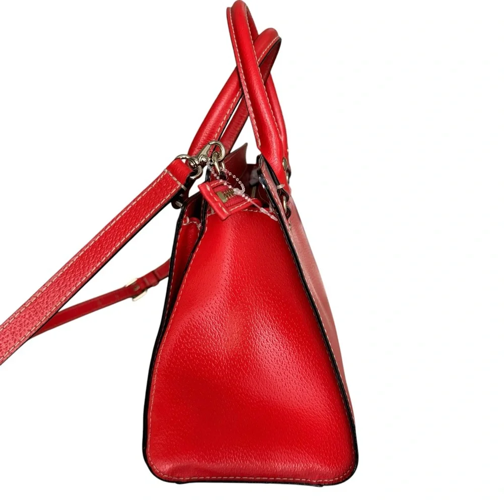 🆕 Kate Spade Large Satchel Red Shoulder Bag